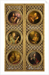 Royal Doors with Christ, the Virgin, the Archangel Gabriel and the Four Evangelists, 1804-1809 by Anonymous