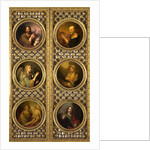 Royal Doors with Christ, the Virgin, the Archangel Gabriel and the Four Evangelists, 1804-1809 by Anonymous