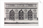 View of the exterior façade of the Thetys Grotto of Versailles, 1672 by Anonymous