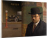Self-Portrait in Front of an Advertising Column, 1926 by Anonymous