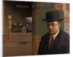 Self-Portrait in Front of an Advertising Column, 1926 by Anonymous