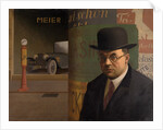 Self-Portrait in Front of an Advertising Column, 1926 by Anonymous