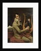 Portrait of Jean-Dominique Fabry Garat Playing a Lyre, ca 1802-1805 by Anonymous