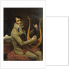 Portrait of Jean-Dominique Fabry Garat Playing a Lyre, ca 1802-1805 by Anonymous