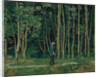 Walking at the forest edge, ca 1885 by Anonymous