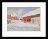 Norway. Red Houses at Björnegaard, 1895 by Anonymous