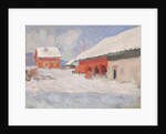 Norway. Red Houses at Björnegaard, 1895 by Anonymous