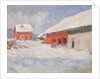 Norway. Red Houses at Björnegaard, 1895 by Anonymous