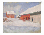 Norway. Red Houses at Björnegaard, 1895 by Anonymous