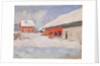 Norway. Red Houses at Björnegaard, 1895 by Anonymous