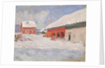 Norway. Red Houses at Björnegaard, 1895 by Anonymous