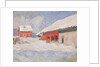 Norway. Red Houses at Björnegaard, 1895 by Anonymous