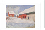 Norway. Red Houses at Björnegaard, 1895 by Anonymous