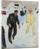 Black and Yellow Men in Snow, 1910-1912 by Anonymous