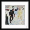 Black and Yellow Men in Snow, 1910-1912 by Anonymous