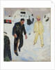 Black and Yellow Men in Snow, 1910-1912 by Anonymous