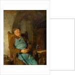 Brew master smoking a cigar, 1882 by Anonymous