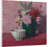 Green vase and white bowl, 1919 by Anonymous