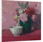 Green vase and white bowl, 1919 by Anonymous