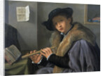 Portrait of a man with flute, c. 1525 by Anonymous