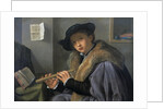 Portrait of a man with flute, c. 1525 by Anonymous