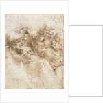 A group of five grotesque heads, ca 1493 by Anonymous