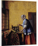 Woman Weighing Gold, ca 1662 by Anonymous