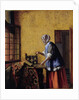 Woman Weighing Gold, ca 1662 by Anonymous
