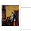 Woman Weighing Gold, ca 1662 by Anonymous