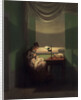 Young Woman Sewing by the Light of a Lamp, 1823 by Anonymous