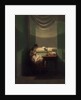 Young Woman Sewing by the Light of a Lamp, 1823 by Anonymous
