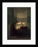 Young Woman Sewing by the Light of a Lamp, 1823 by Anonymous