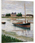 Sailboat Moored on the Seine, Argenteuil, ca 1891 by Anonymous