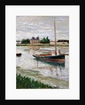 Sailboat Moored on the Seine, Argenteuil, ca 1891 by Anonymous
