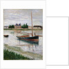 Sailboat Moored on the Seine, Argenteuil, ca 1891 by Anonymous