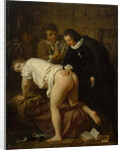 Scene from the Fable La Jument du compère Pierre (The Mare of Peasant Pierre) by Jean de La Fontaine by Anonymous