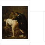 Scene from the Fable La Jument du compère Pierre (The Mare of Peasant Pierre) by Jean de La Fontaine by Anonymous