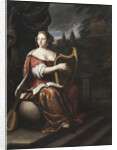 Lady Playing the Harp by Anonymous