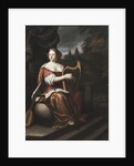 Lady Playing the Harp by Anonymous