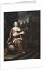 Lady Playing the Harp by Anonymous