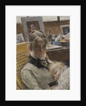 Studio Idyll. The Artists Wife and their Daughter, 1885 by Anonymous