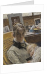 Studio Idyll. The Artists Wife and their Daughter, 1885 by Anonymous