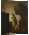 A Woman Catching Fleas by Candlelight by Anonymous