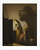A Woman Catching Fleas by Candlelight by Anonymous