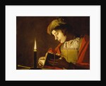 A Young Man Reading by Candlelight, c.1630 by Anonymous