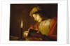 A Young Man Reading by Candlelight, c.1630 by Anonymous