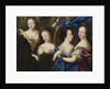 Allegory with self-portrait and profile portrait of Ulrika Eleonora the Elder, 1689 by Anonymous