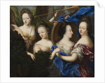 Allegory with self-portrait and profile portrait of Ulrika Eleonora the Elder, 1689 by Anonymous