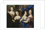 Allegory with self-portrait and profile portrait of Ulrika Eleonora the Elder, 1689 by Anonymous