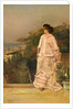 Woman on a terrace by the sea, 1882 by Anonymous